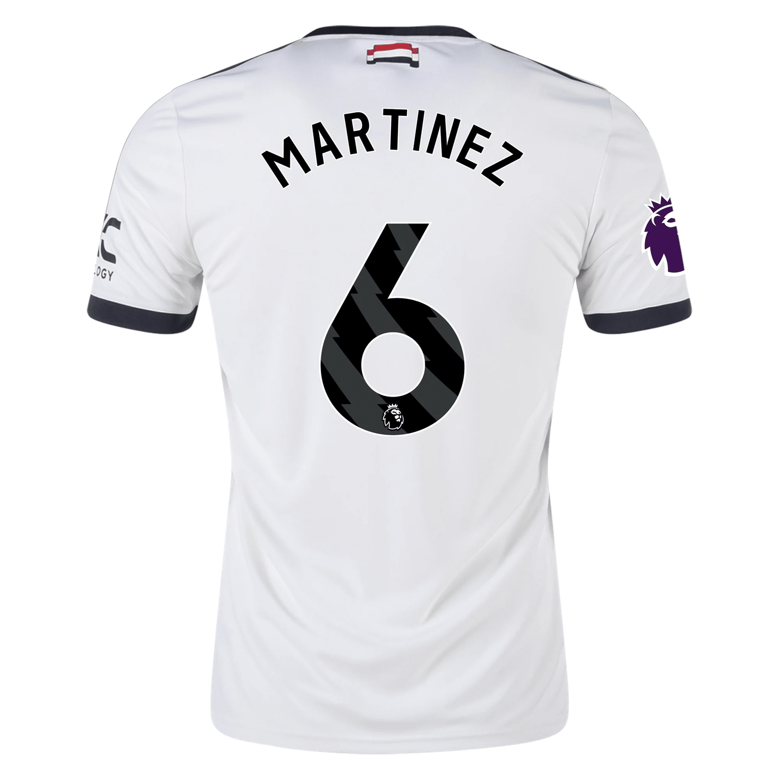 adidas Manchester United Lisandro Martinez Third Jersey w/ EPL Patch 24/25 (Off White) | SoccerWearhouse