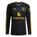 adidas Manchester United Long Sleeve Third Jersey 25/26 (Black)