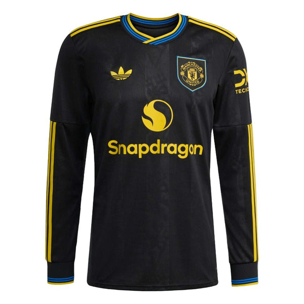 adidas Manchester United Long Sleeve Third Jersey 25/26 (Black)