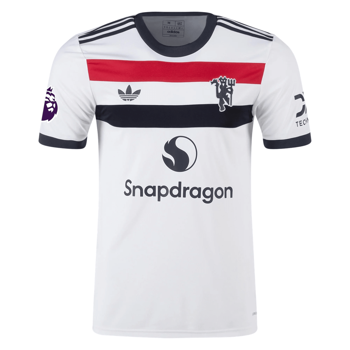 adidas Manchester United Luke Shaw Third Jersey w/ EPL Patch 24/25 (Off White) | SoccerWearhouse