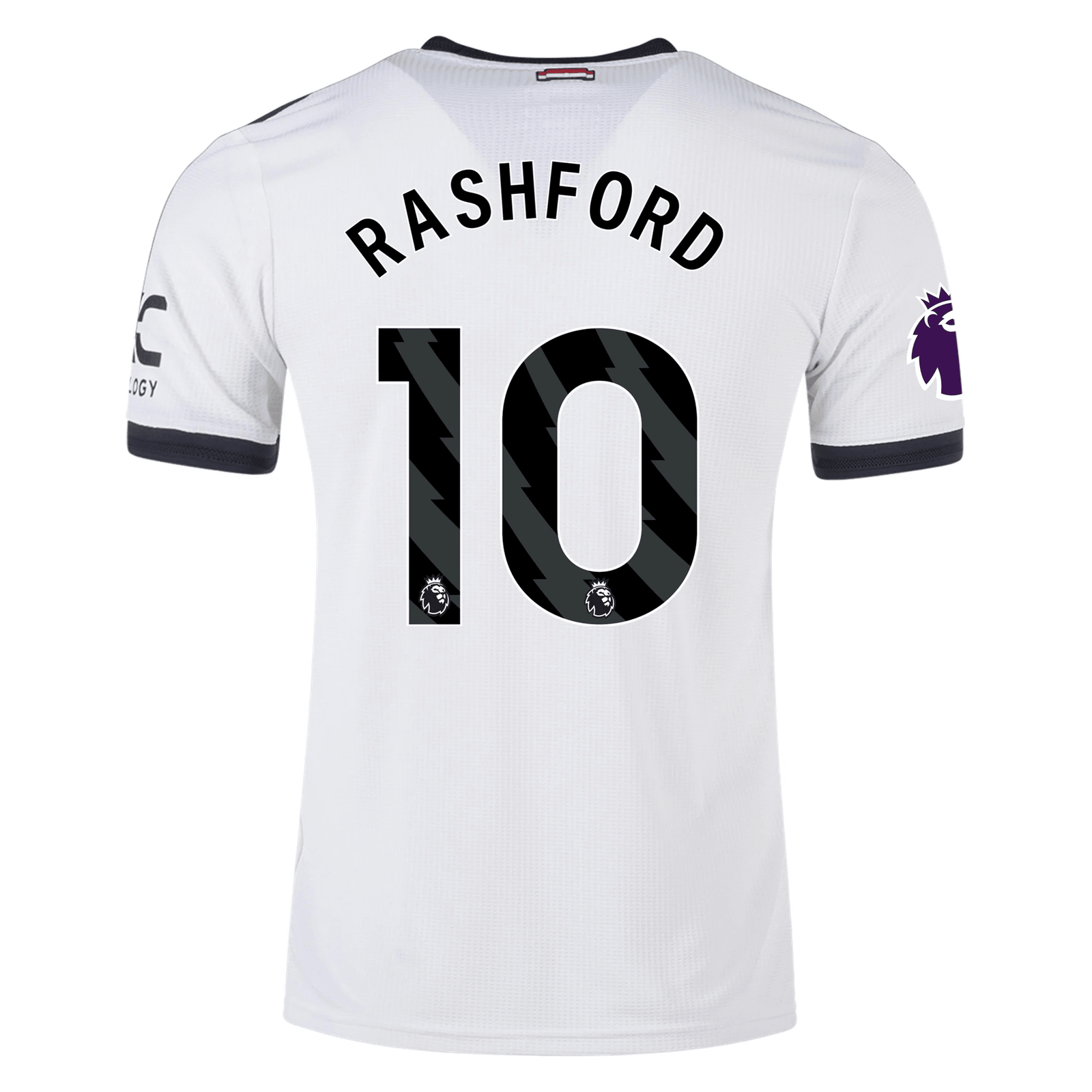 adidas Manchester United Marcus Rashford Authentic Third Jersey w/ EPL Patch 24/25 (Off White) | SoccerWearhouse