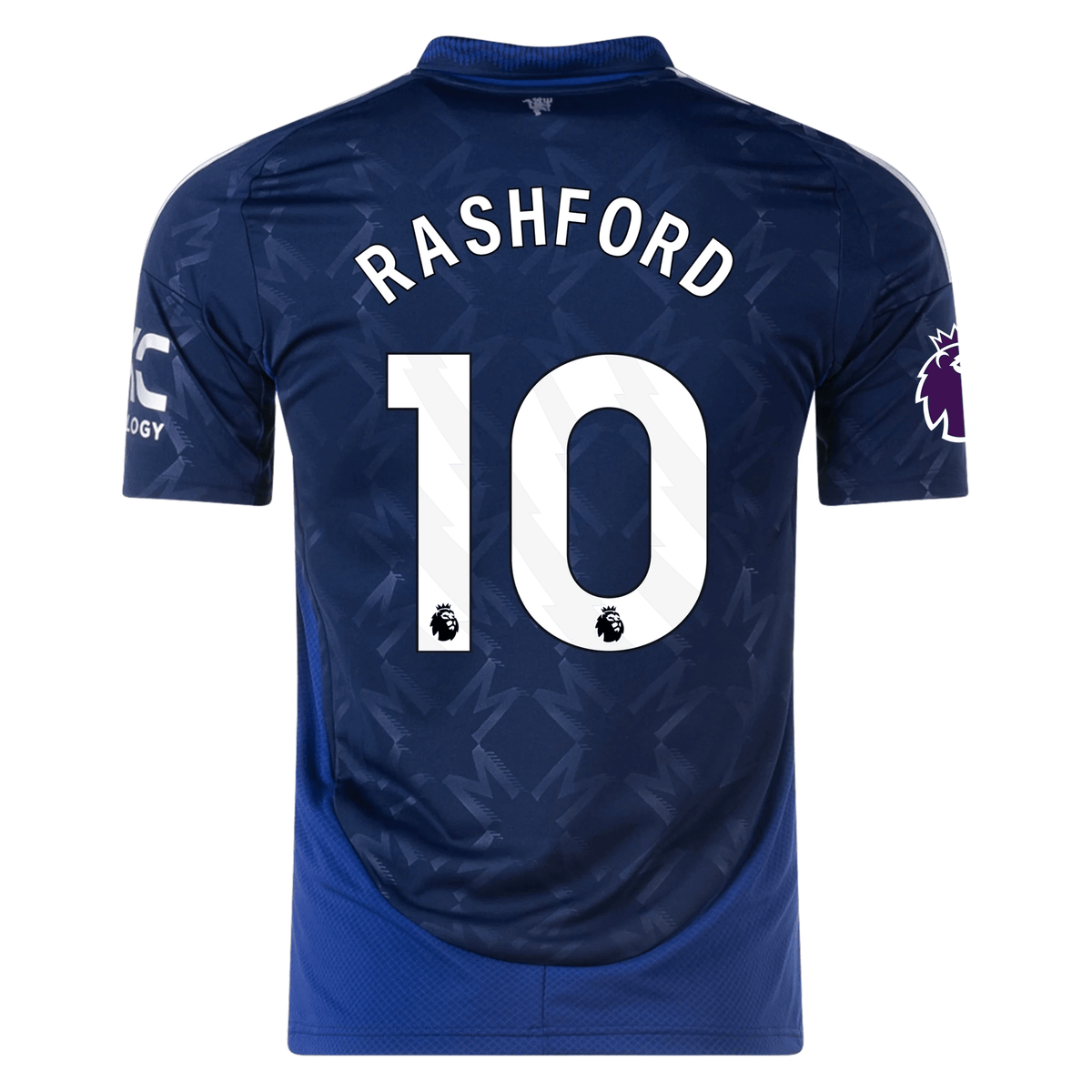 adidas Manchester United Marcus Rashford Away Jersey w/ EPL Patch 24/25 (Night Indigo) | SoccerWearhouse