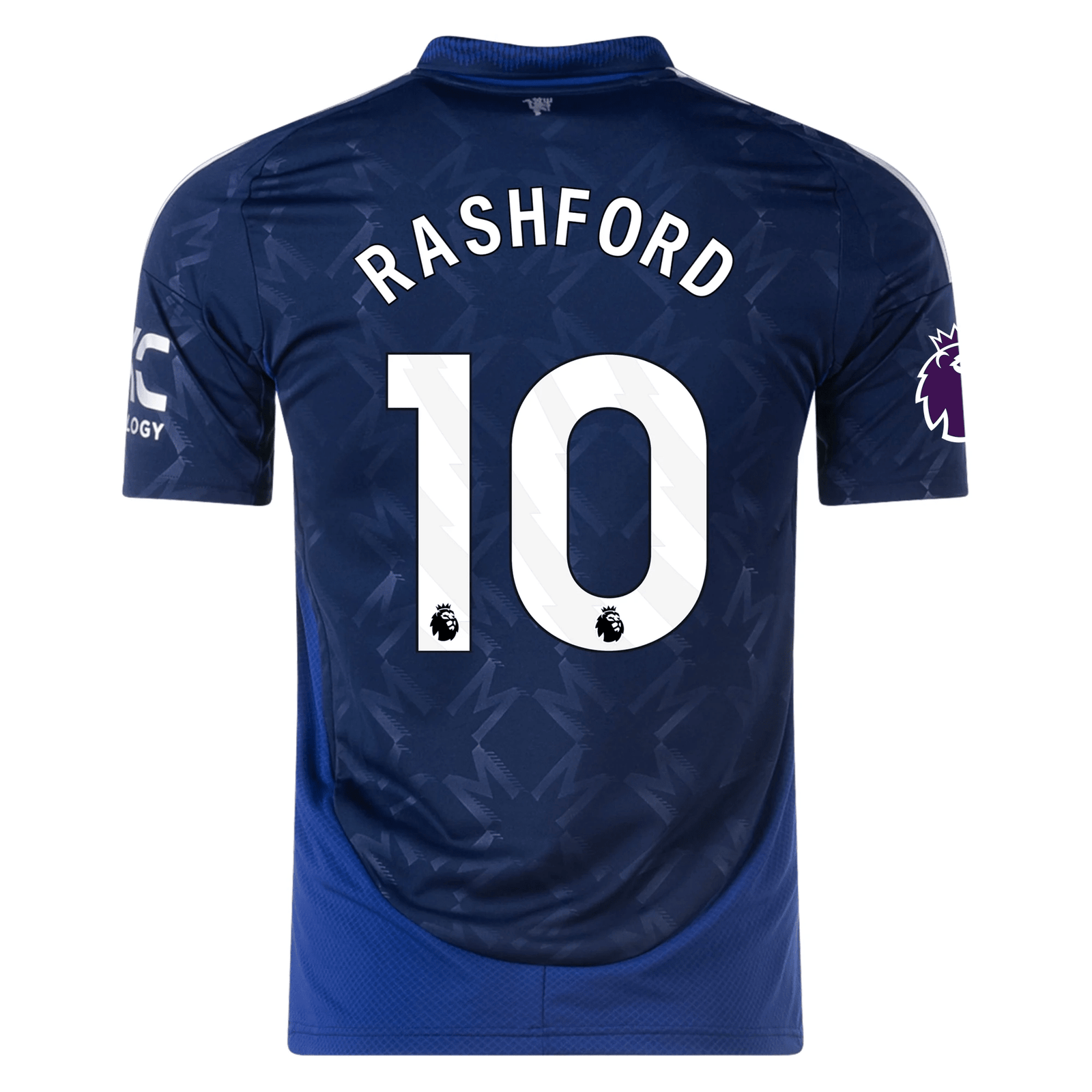 adidas Manchester United Marcus Rashford Away Jersey w/ EPL Patch 24/25 (Night Indigo) | SoccerWearhouse
