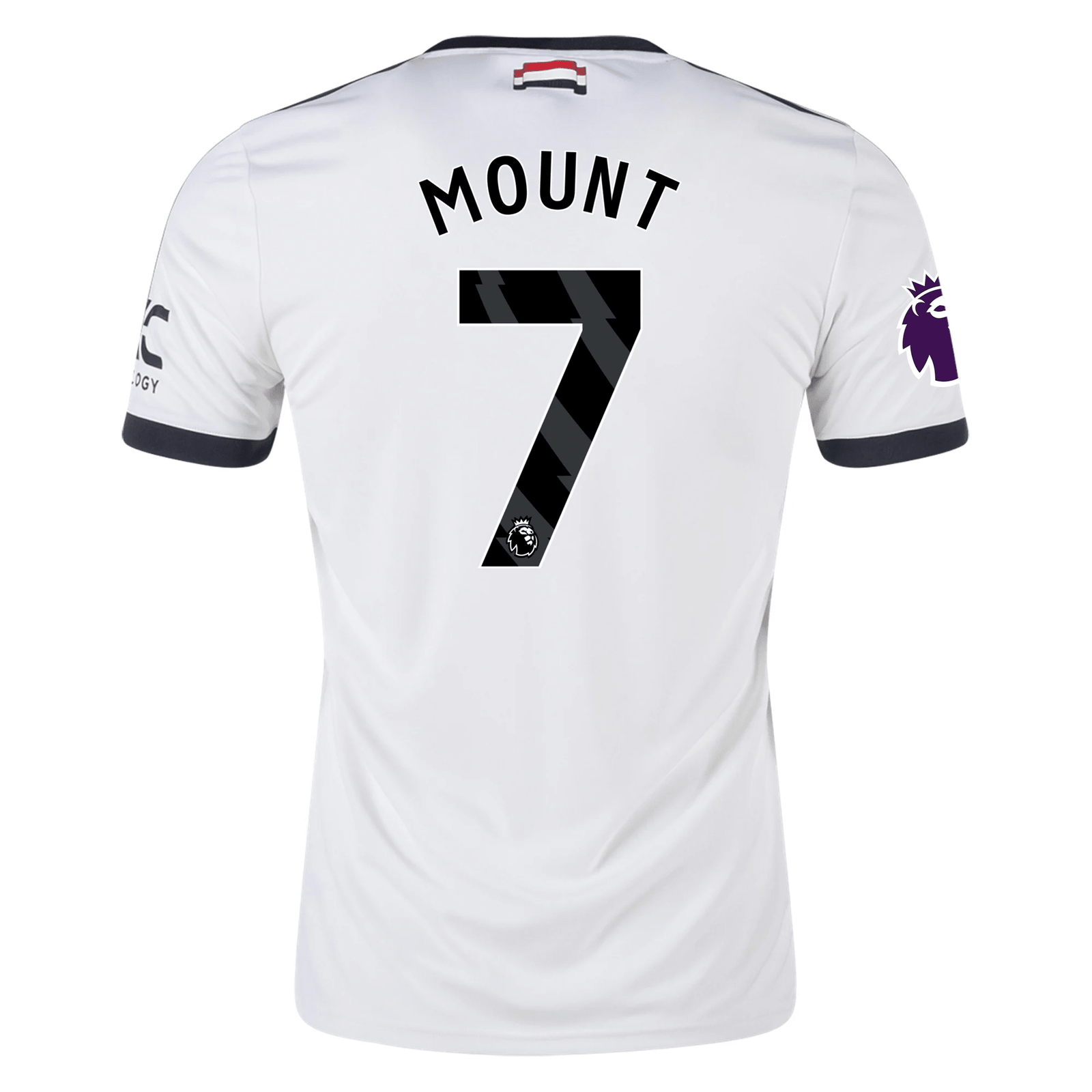adidas Manchester United Mason Mount Third Jersey w/ EPL Patch 24/25 (Off White) | SoccerWearhouse