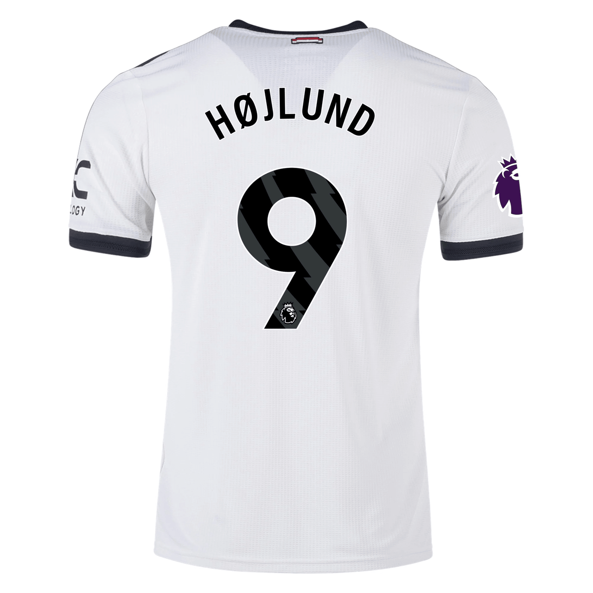 adidas Manchester United Rasmus Højlund Authentic Third Jersey w/ EPL Patch 24/25 (Off White) | SoccerWearhouse
