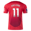 adidas Manchester United Rasmus Højlund Home Jersey w/ EPL + No Room For Racism 24/25 (MUFC Red)
