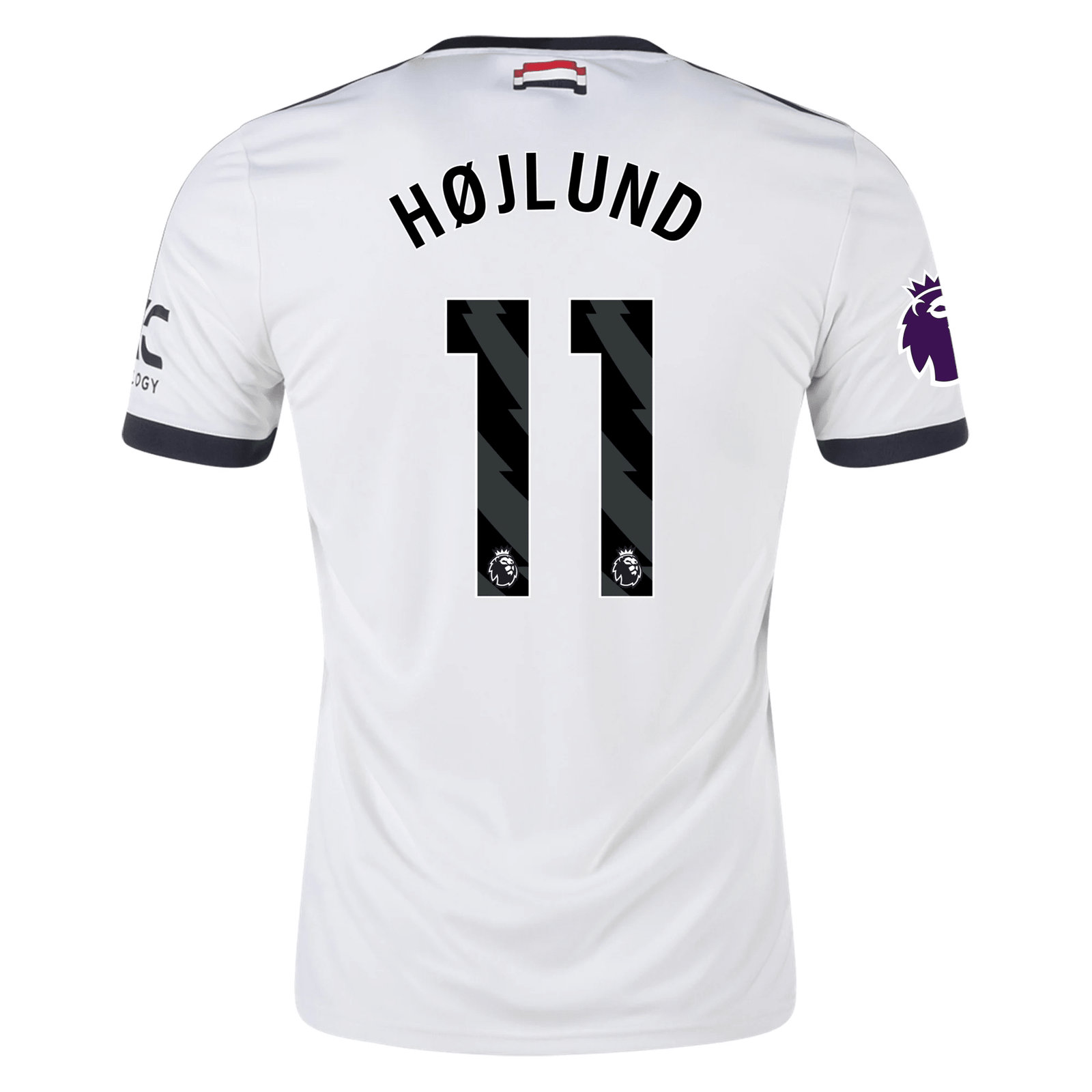 adidas Manchester United Rasmus Højlund Third Jersey w/ EPL Patch 24/25 (Off White) | SoccerWearhouse