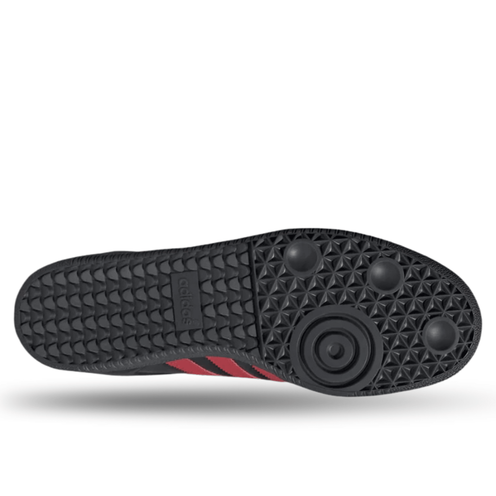adidas Manchester United Samba Indoor Soccer Shoes (Black/Red) | SoccerWearhouse