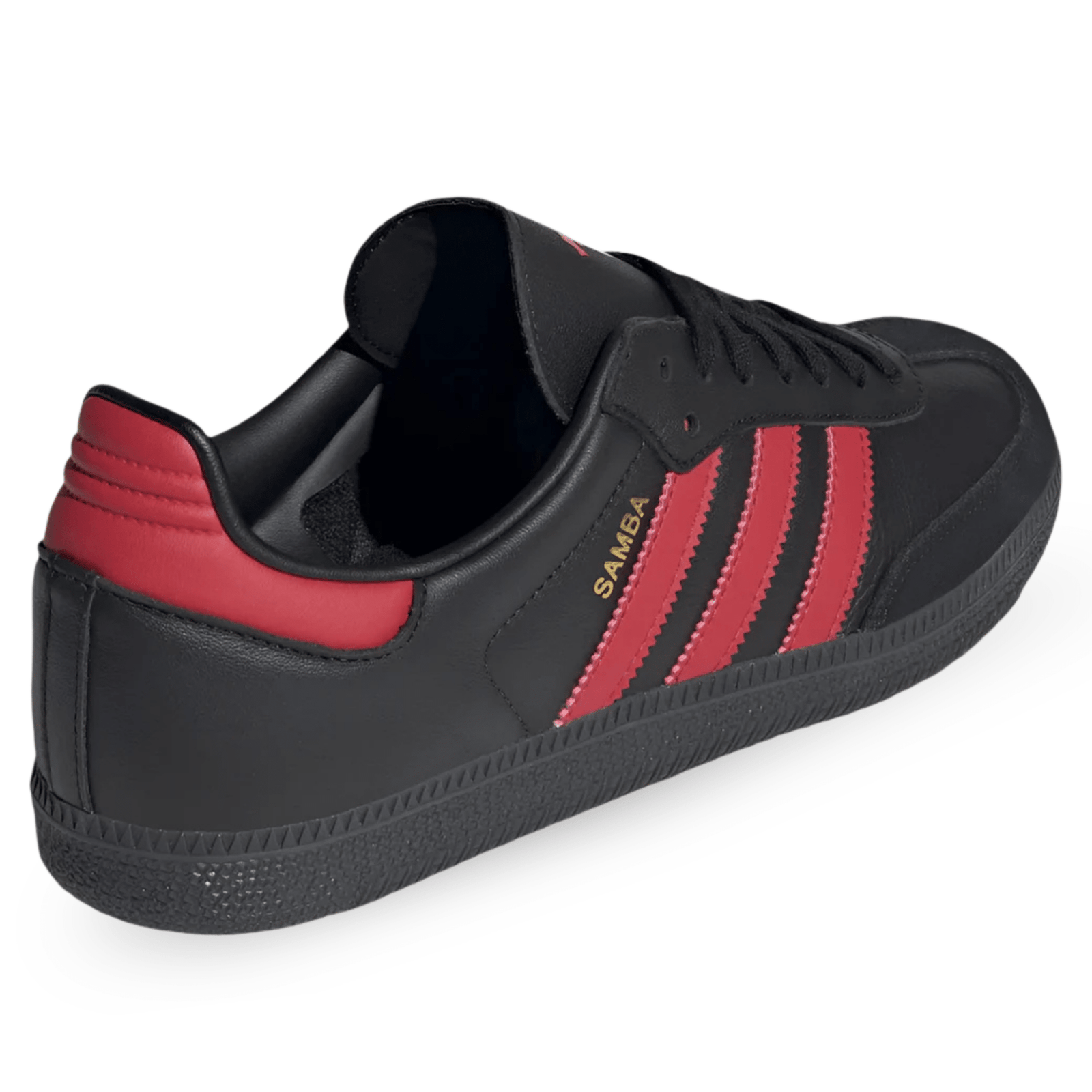 adidas Manchester United Samba Indoor Soccer Shoes (Black/Red) | SoccerWearhouse