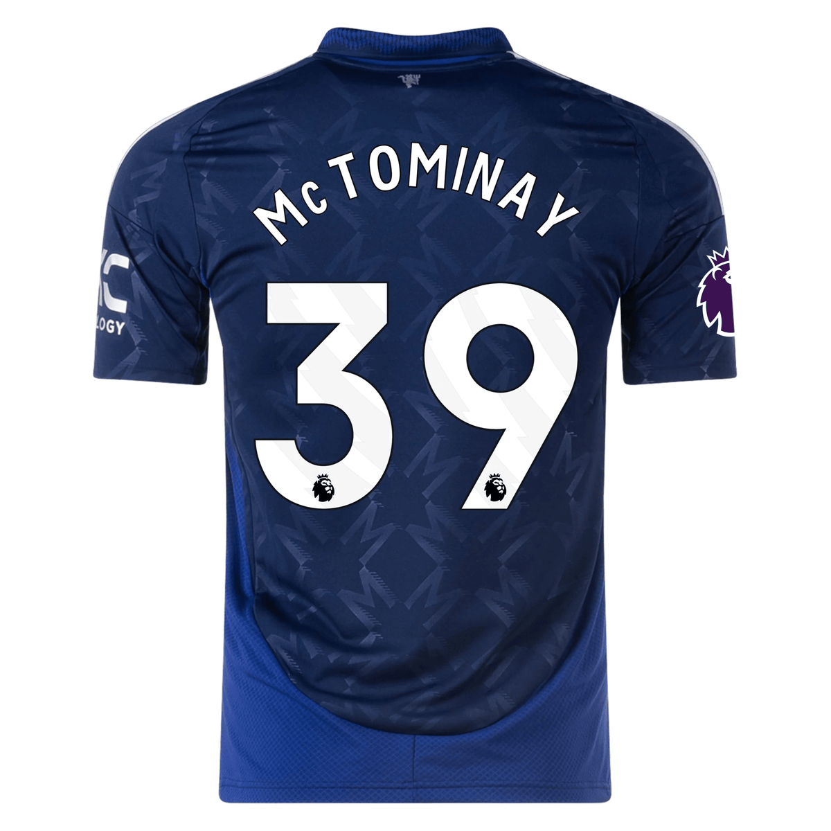 adidas Manchester United Scott McTominay Away Jersey w/ EPL Patch 24/25 (Night Indigo) | SoccerWearhouse