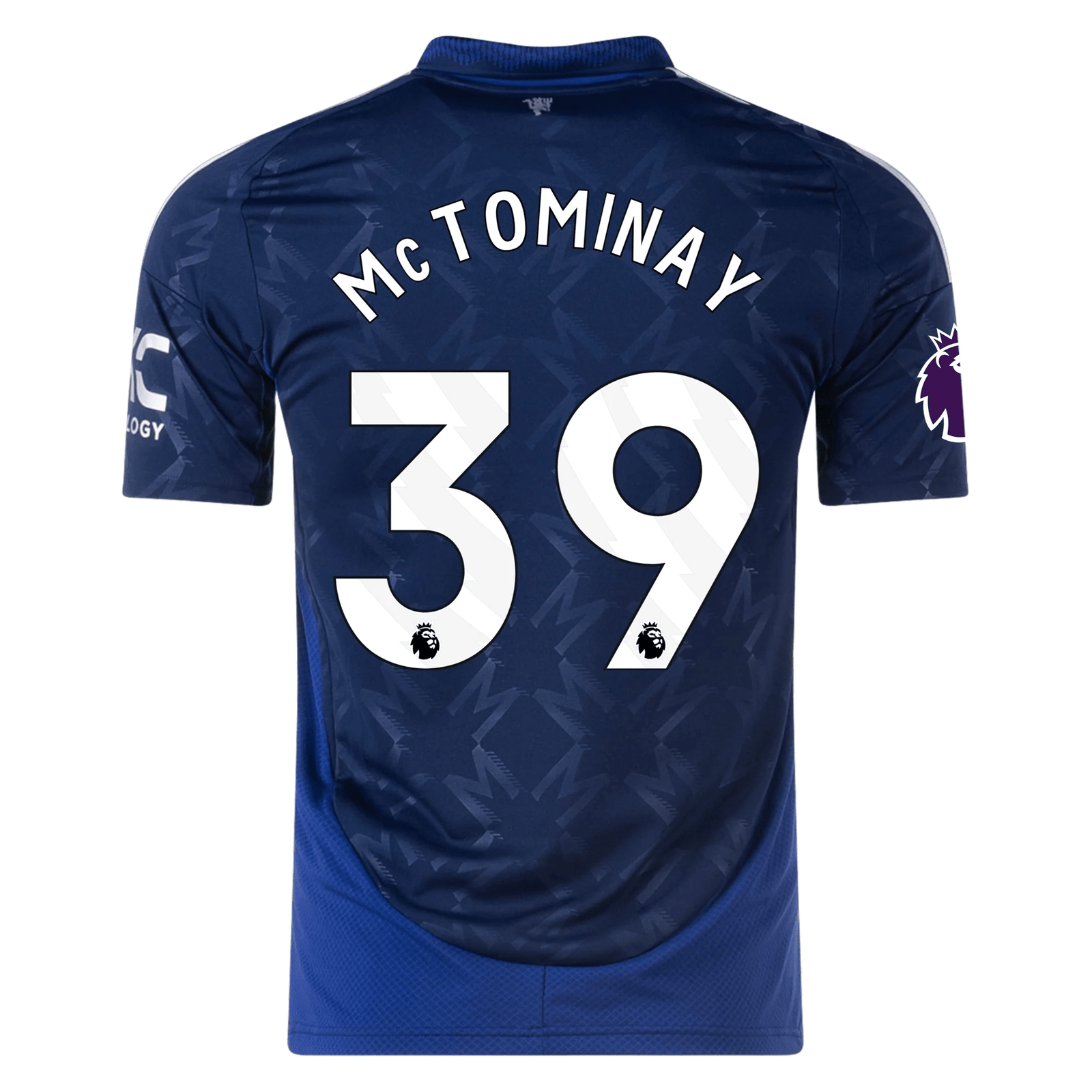 adidas Manchester United Scott McTominay Away Jersey w/ EPL Patch 24/25 (Night Indigo) | SoccerWearhouse