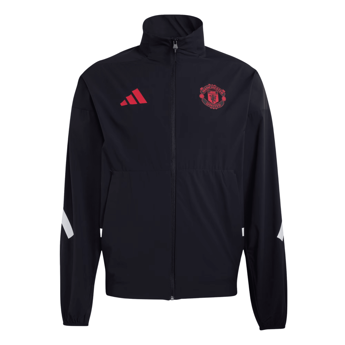 adidas Manchester United Z.N.E. Anthem Jacket 25/26 (Black) | SoccerWearhouse