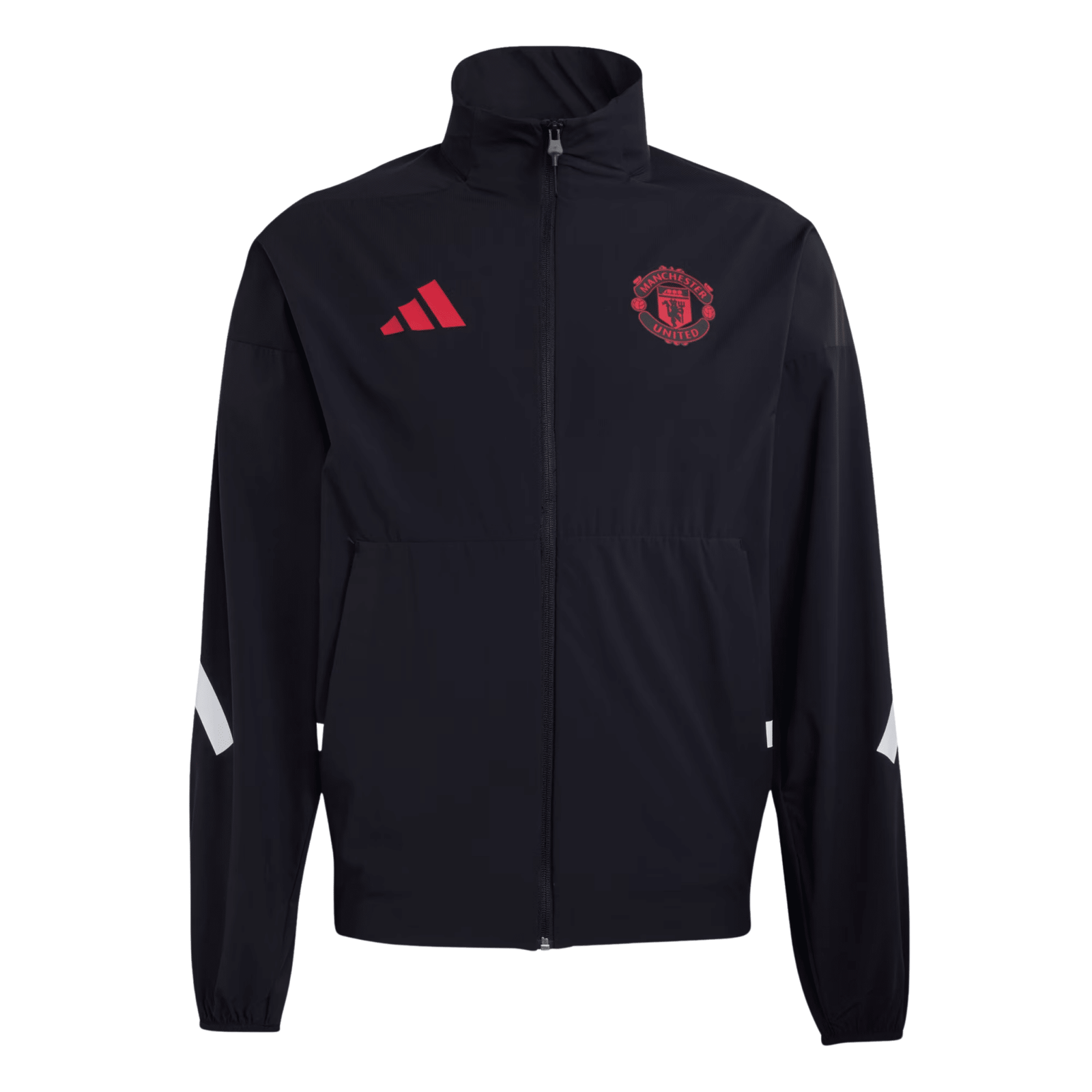 adidas Manchester United Z.N.E. Anthem Jacket 25/26 (Black) | SoccerWearhouse