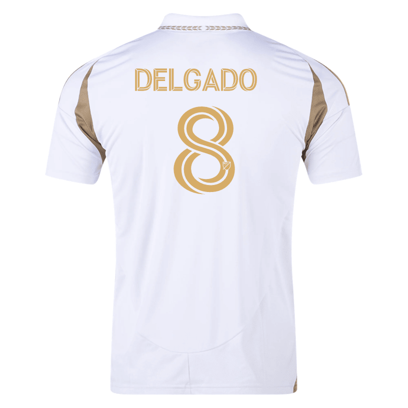 adidas Mark Delgado LAFC Away Jersey 25/26 (White/Gold) | SoccerWearhouse