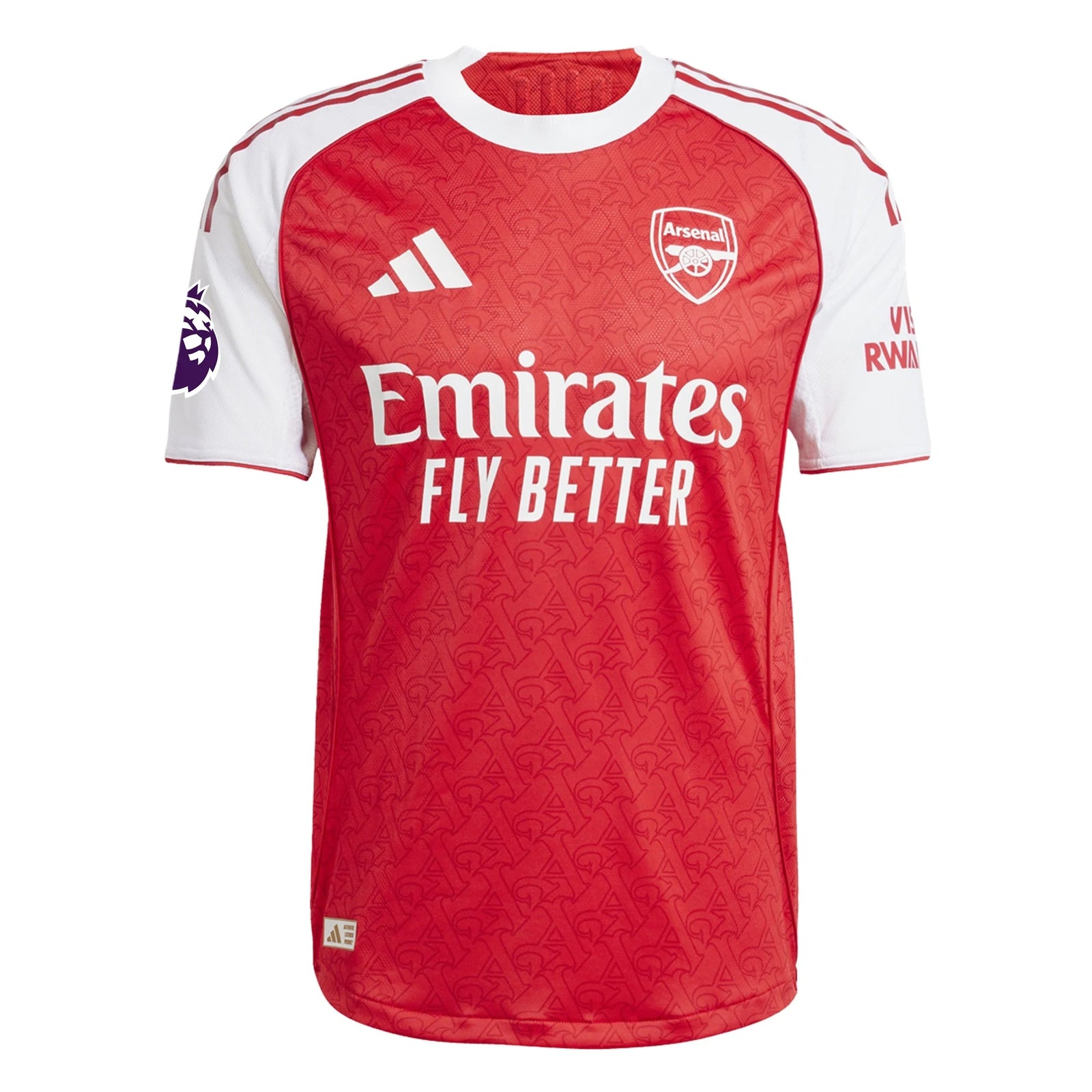 adidas Marquinhos Arsenal FC Authentic Home Jersey 25/26 w/ EPL Patch (Better Scarlet/White | SoccerWearhouse