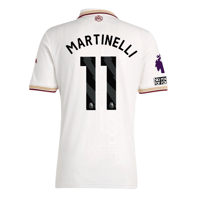 adidas Martinelli Men's Arsenal FC Third Jersey 25/26 w/ NRFR + EPL Pa