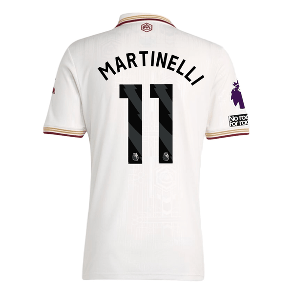 adidas Martinelli Men's Arsenal FC Third Jersey 25/26 w/ NRFR + EPL Pa