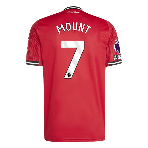 マンチェスターユナイテッド　メイソン・マウント　ユニフォーム　25/26シーズン adidas Mason Mount Men's Manchester United Home Jersey 25/26 w/ EPL +