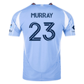 adidas Max Murray New York City FC Authentic Home Jersey 25/26 w/ MLS Patches (Bahia Light Blue)