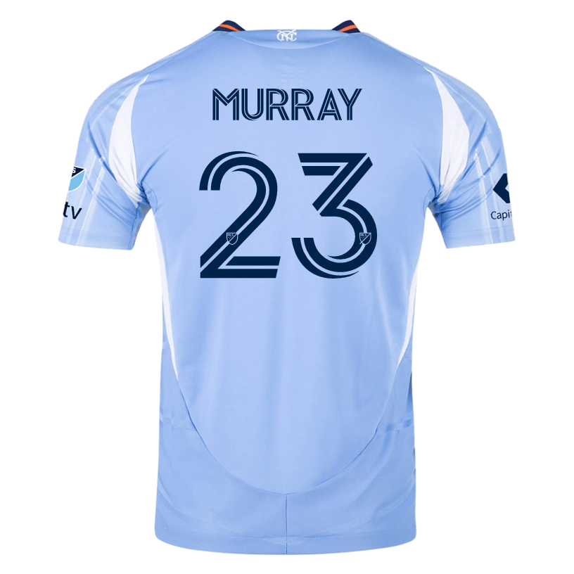 adidas Max Murray New York City FC Authentic Home Jersey 25/26 w/ MLS Patches (Bahia Light Blue) | SoccerWearhouse