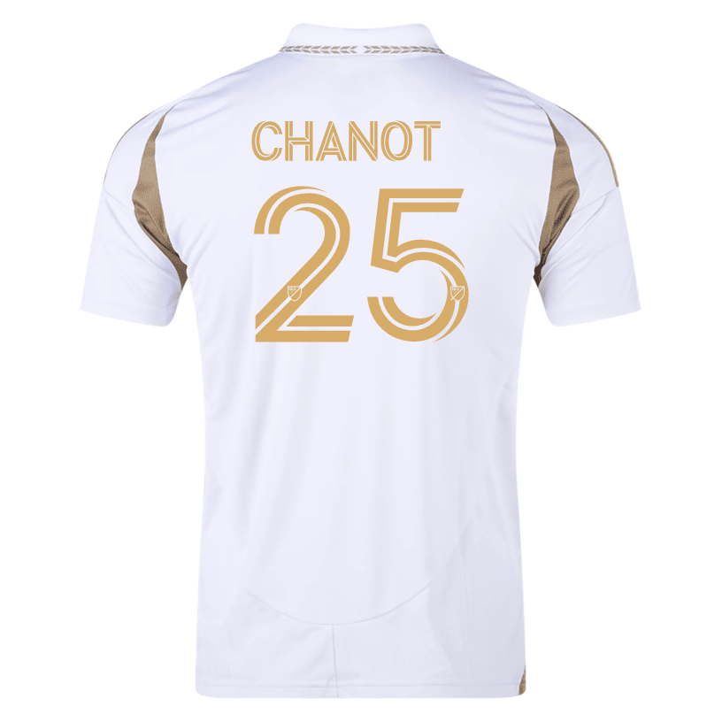 adidas Maxime Chanot LAFC Away Jersey 25/26 (White/Gold) | SoccerWearhouse
