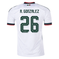adidas Men's A. Gonzalez Mexico 2026 Away Stadium Jersey (White)