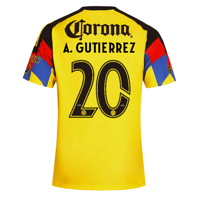 adidas Men's A. Gutiierrez Club America Home Jersey 25/26 (Yellow) | SoccerWearhouse