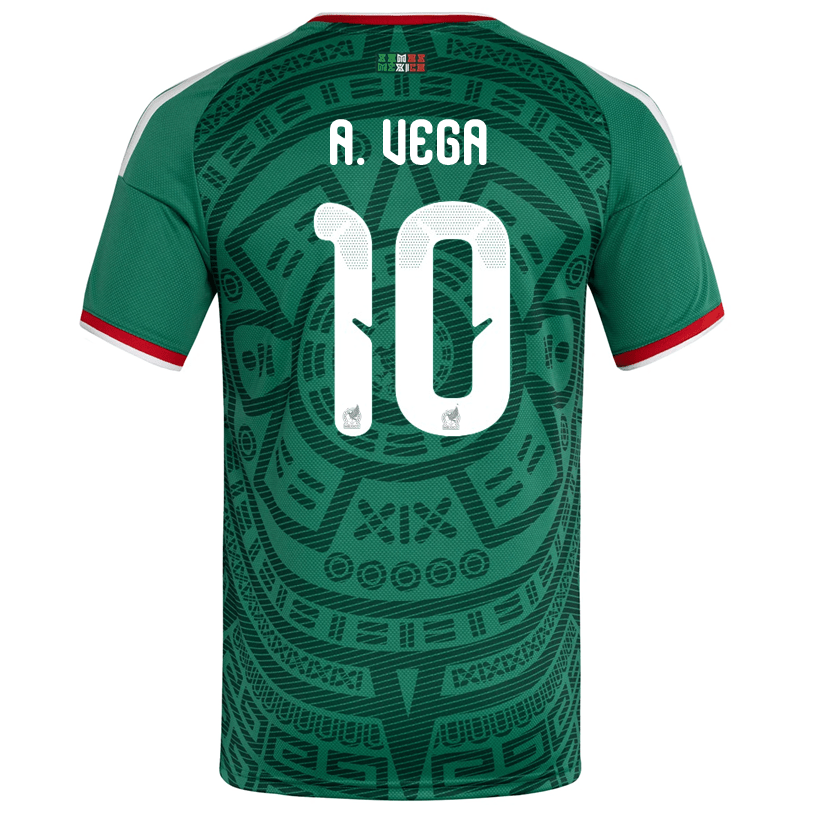 adidas Men's A. Vega Mexico Home 2026 World Cup Jersey (Bold Green) | SoccerWearhouse