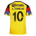 adidas Men's A. Zendejas Club America Home Jersey 25/26 (Yellow)