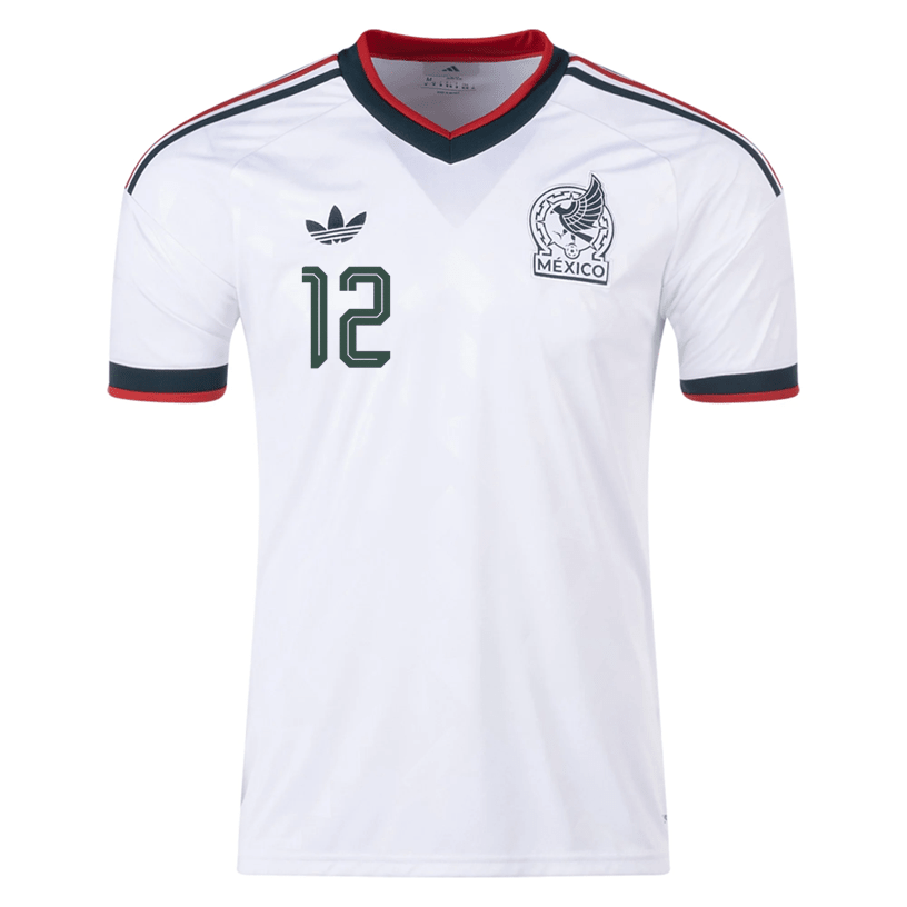 adidas Men's Acevedo Mexico 2026 Away Stadium Jersey (White) | SoccerWearhouse