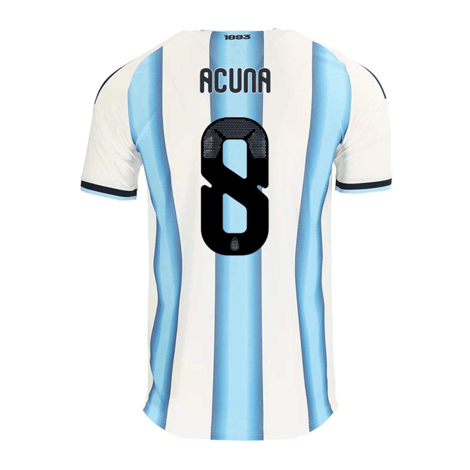 adidas Men's Acuna Argentina Match Authentic Player 2026 Home Jersey (White/Icy Blue) | SoccerWearhouse