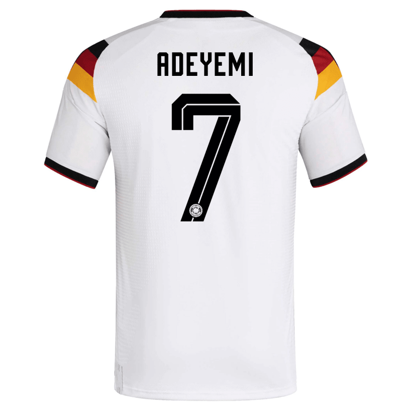 adidas Men's Adeyemi Germany Authentic Home World Cup Jersey 2026 (White/Black) | SoccerWearhouse