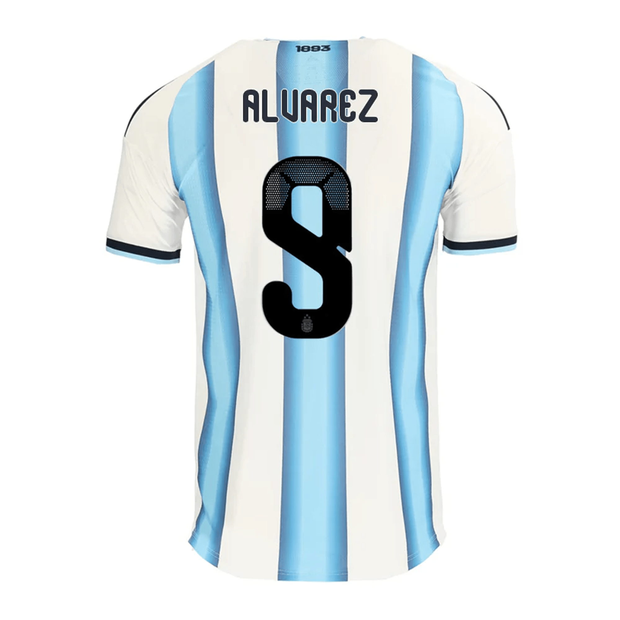 adidas Men's Alvarez Argentina Match Authentic Player 2026 Home Jersey (White/Icy Blue)