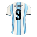 adidas Men's Alvarez Argentina Match Authentic Player 2026 Home Jersey (White/Icy Blue)
