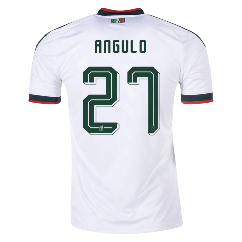 adidas Men's Angulo Mexico 2026 Away Stadium Jersey (White) | SoccerWearhouse