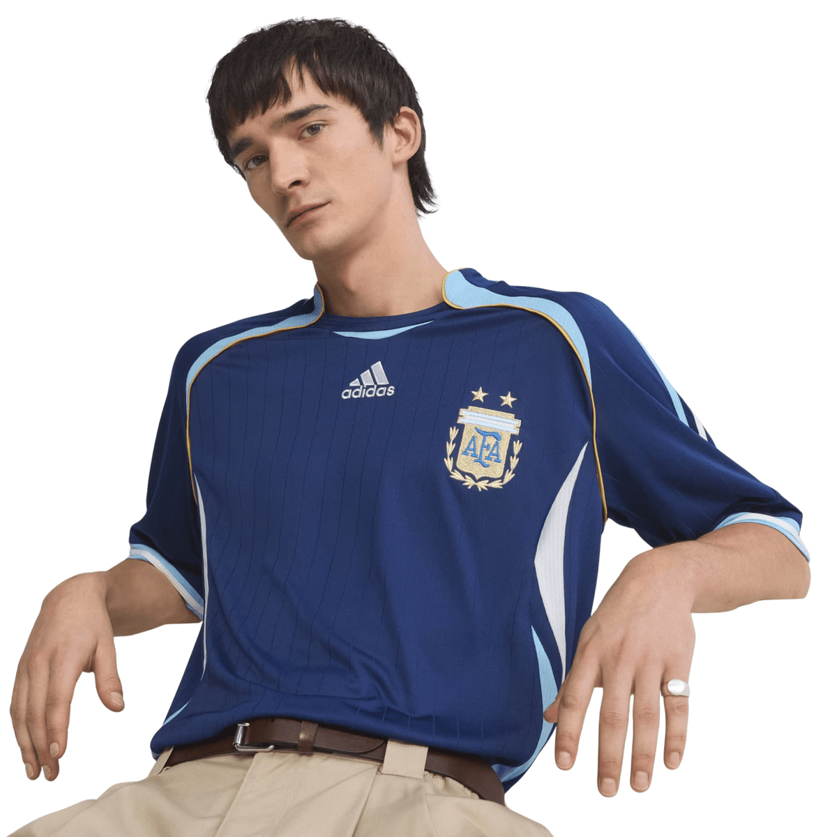 adidas Men's Argentina 2006 Away Jersey (Dark Blue) | SoccerWearhouse