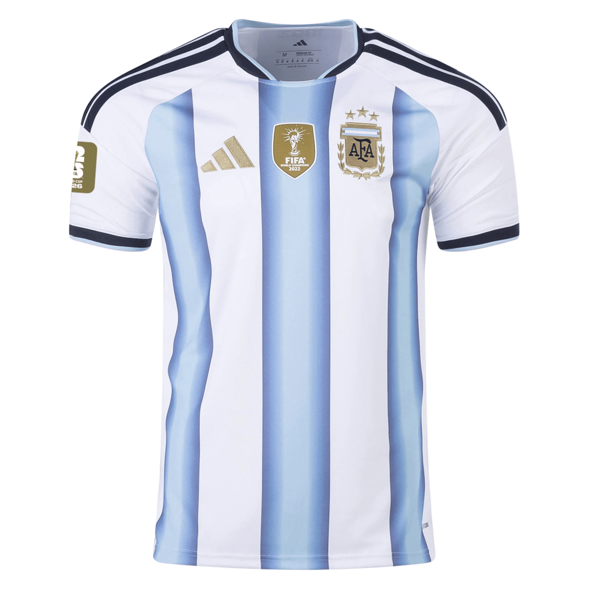 adidas Men's Argentina 2026 Home World Cup 2026 Jersey w/ FIFA World Cup 26™ Patch (White/Icey Light Blue) | SoccerWearhouse