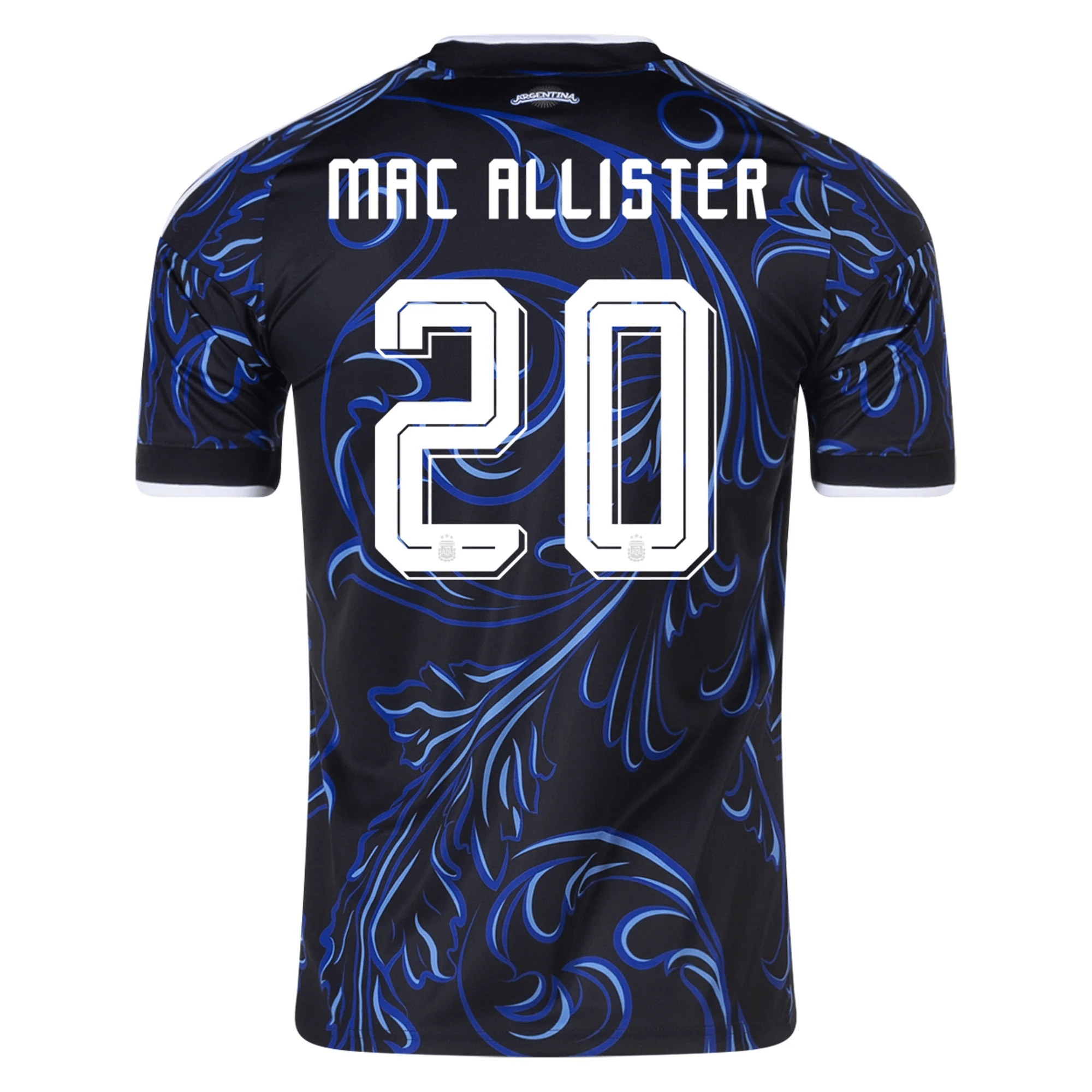 adidas Men's Argentina Alexis Mac Allister Away Stadium Jersey 2026 (Black/Blue)