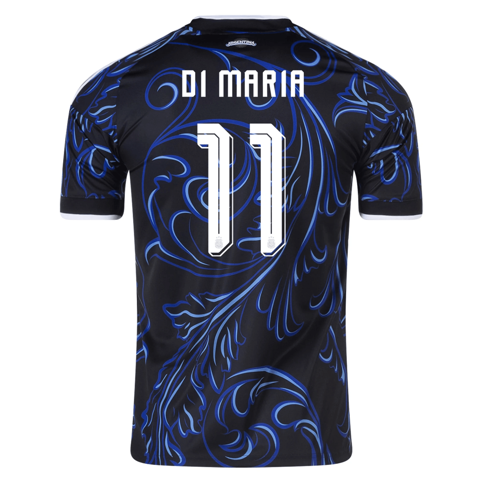 adidas Men's Argentina Angel Di Maria Away Stadium Jersey 2026 (Black/Blue) | SoccerWearhouse