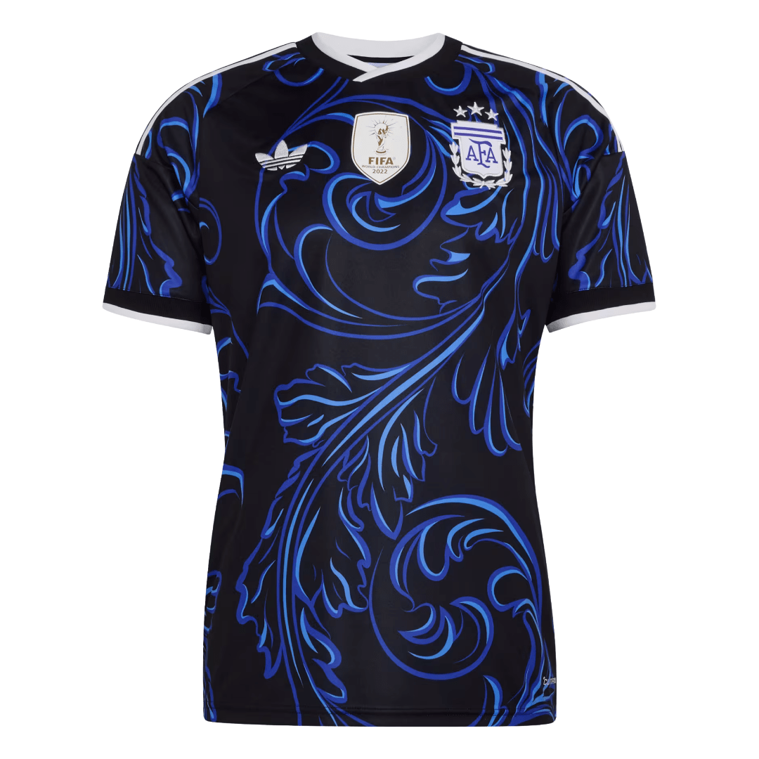 adidas Men's Argentina Away Stadium Jersey 2026 (Black/Blue) | SoccerWearhouse