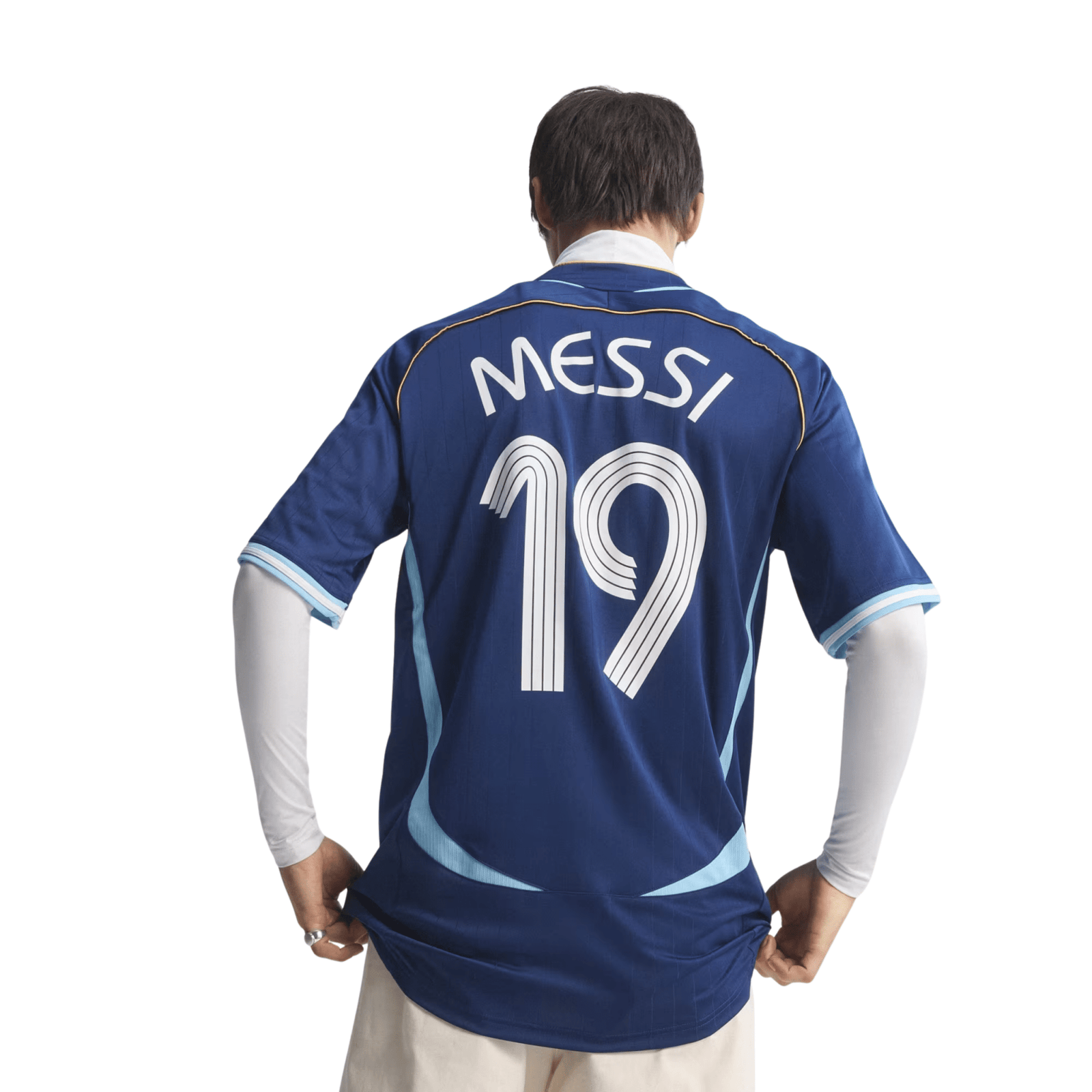 adidas Men's Argentina Lionel Messi 2006 Away Jersey (Dark Blue) | SoccerWearhouse