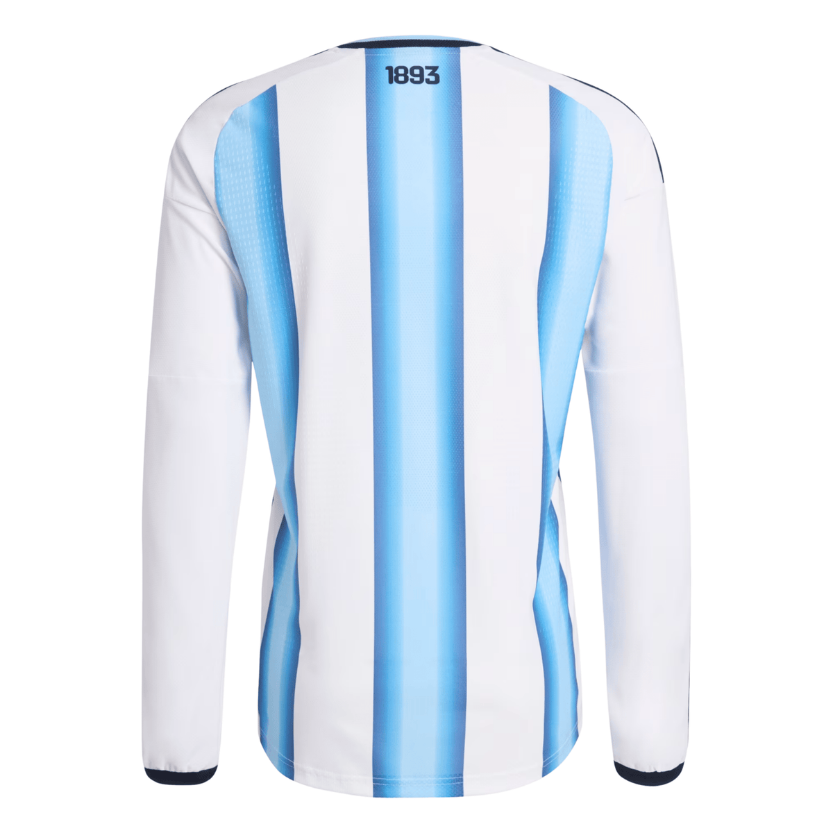 adidas Men's Argentina Long Sleeve Authentic Home Long Sleeve Jersey 2026 (White/Icey Blue/Light Blue) | SoccerWearhouse