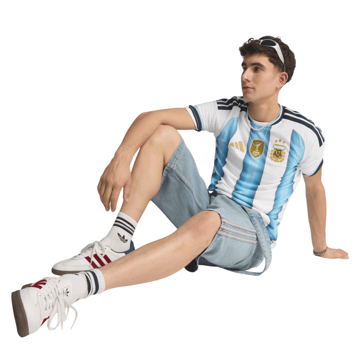 adidas Men's Argentina Match Authentic Player 2026 Home Jersey (White/Icy Blue) | SoccerWearhouse