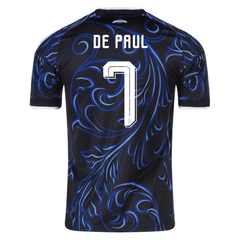 adidas Men's Argentina Rodrigo De Paul Away Stadium Jersey 2026 (Black