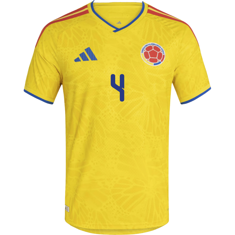 adidas Men's Arias Colombia 2026 Authentic Home Jersey (Impact Yellow) | SoccerWearhouse