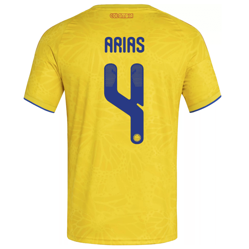 adidas Men's Arias Colombia 2026 Home Jersey (Impact Yellow) | SoccerWearhouse