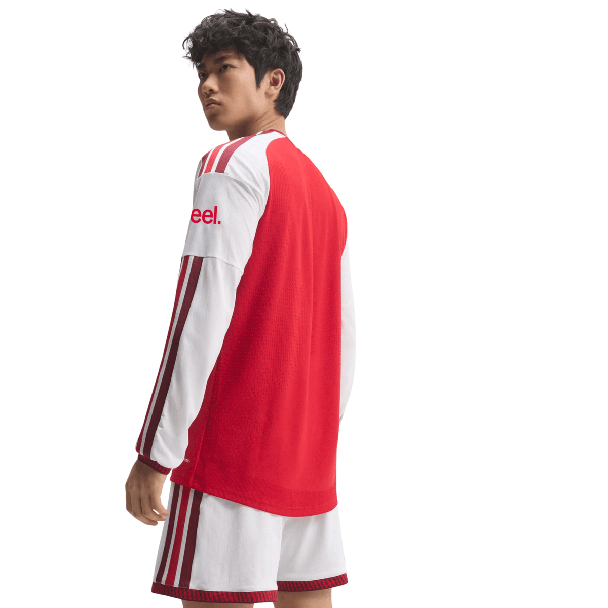 adidas Mens Arsenal Authentic Long Sleeve Home Jersey 26/27 (Better Scarlet) | SoccerWearhouse