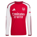 adidas Mens Arsenal Authentic Long Sleeve Home Jersey 26/27 (Better Scarlet)