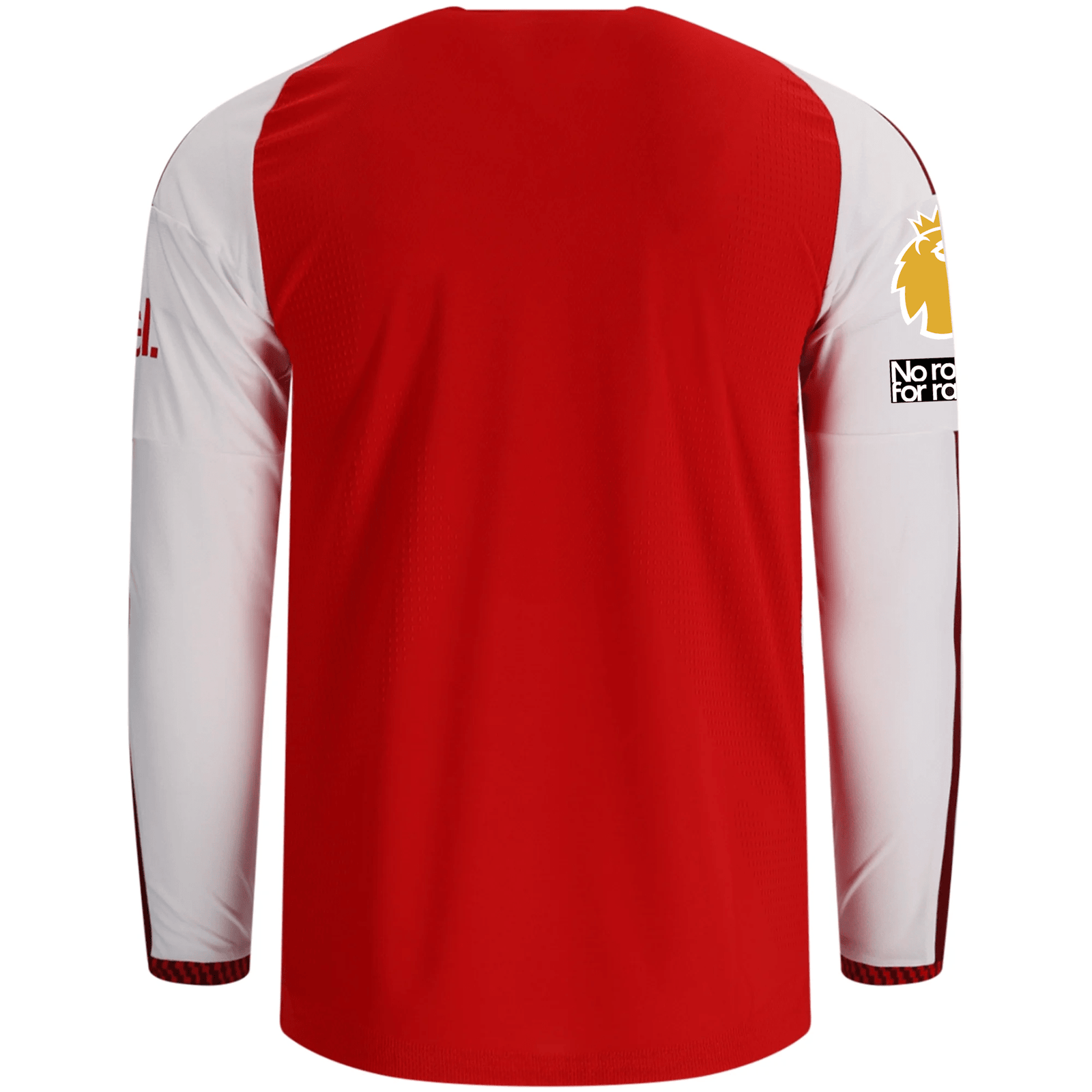 adidas Mens Arsenal Authentic Myles Lewis-Skelly Long Sleeve Home Jersey w/ EPL + No Room for Racism Patches 26/27 (Better Scarlet) | SoccerWearhouse
