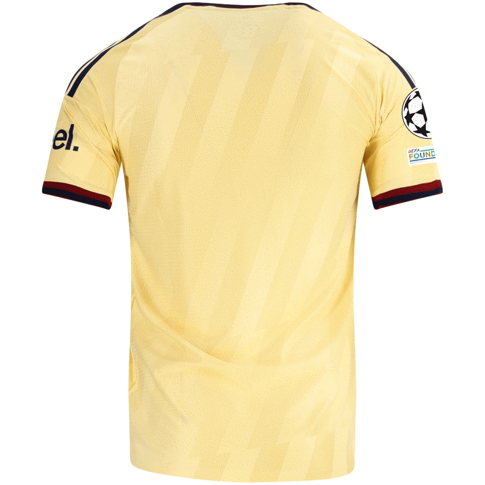 adidas Mens Arsenal Authentic Third Jersey w/ Champions League Patches 26/27 (Yellow) | SoccerWearhouse